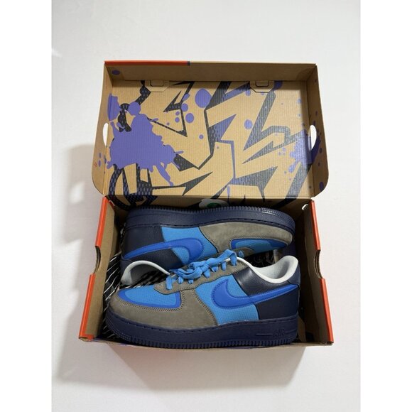 New Men’s Size 8 - Nike Stash x Air Force 1 SP Low Signed Box Blue HF5516 001 main image 12